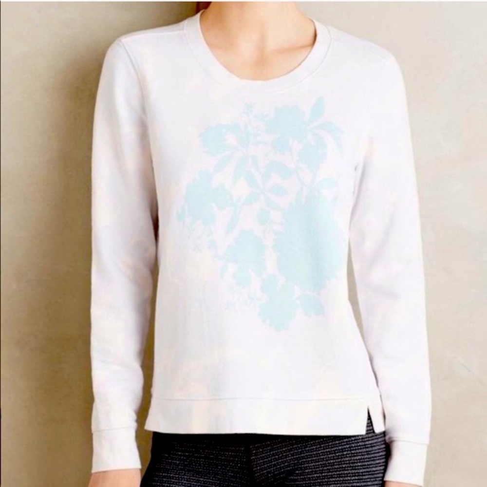 Anthro Pure + Good Floral Sweatshirt